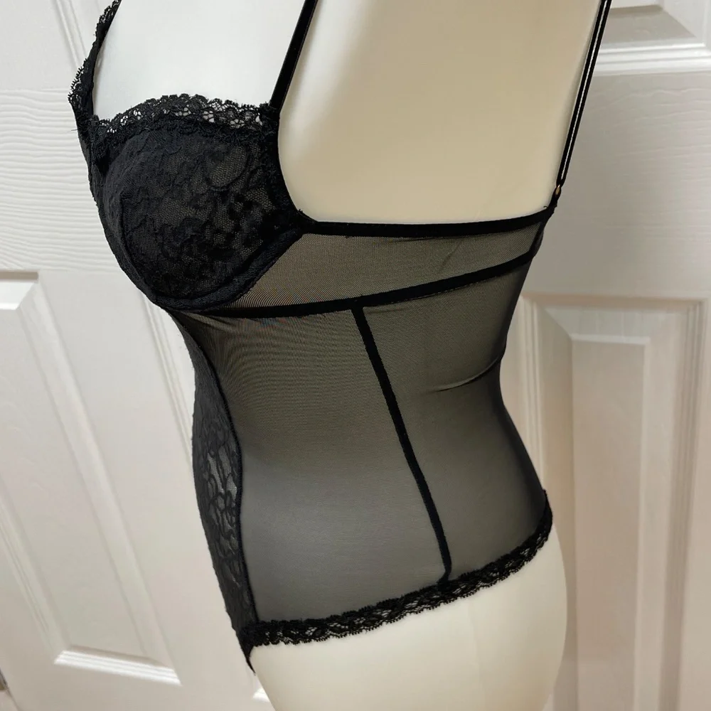 Victoria‎ Secret Black Bodysuit 34B -In Bag.